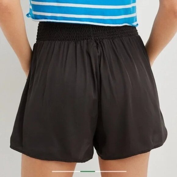 AERIE High Waisted Satin Shine Shorts Size Small - Picture 2 of 9
